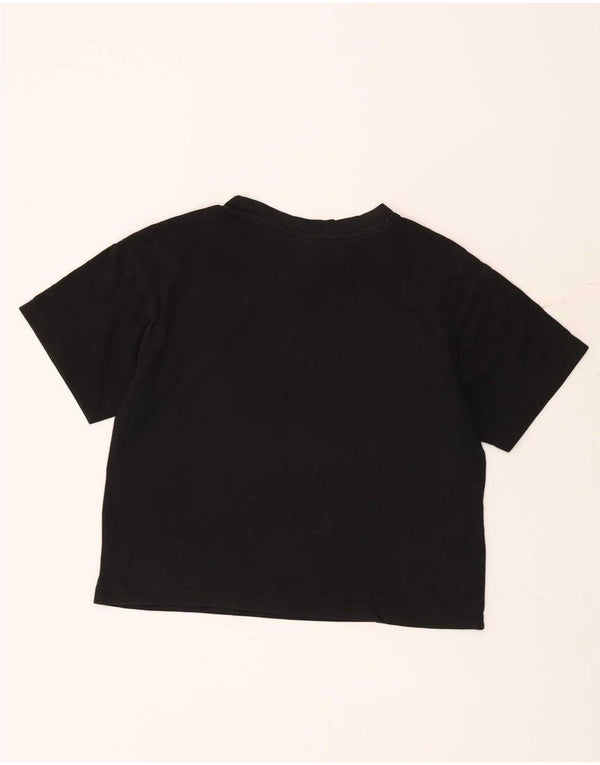 Camiseta Feminina Champion Crop Graphic Top UK 10 Pequena Preta