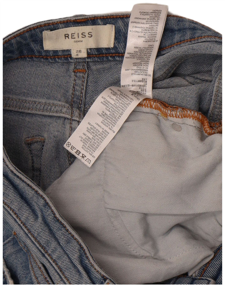 Jeans Slim Feminino Reiss W28 L27 Algodão Azul