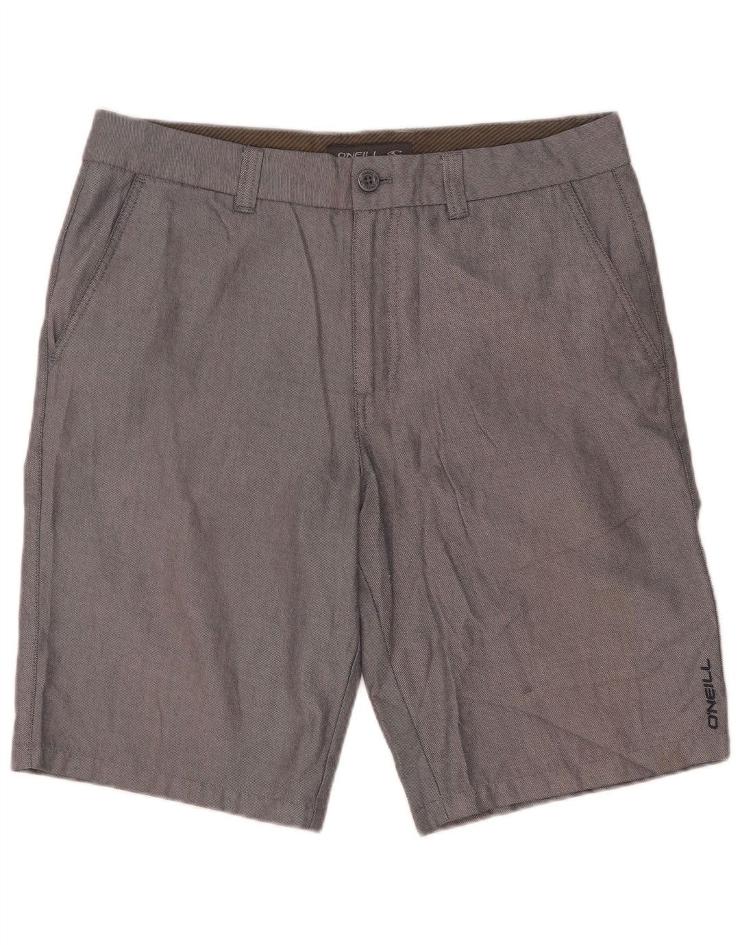 O'Neill Mens Chino Shorts W33 Poliéster Cinza Médio