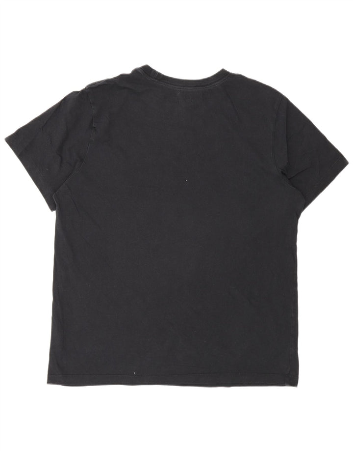 Camiseta gráfica masculina Nike grande algodão preto