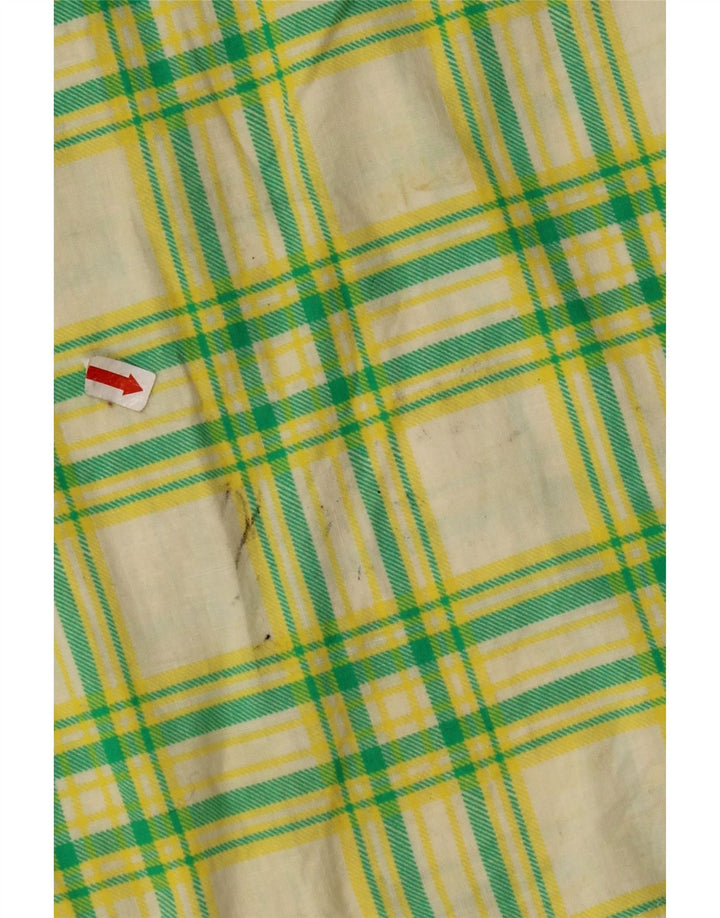 Camisa masculina de manga curta CASUCCI grande xadrez verde