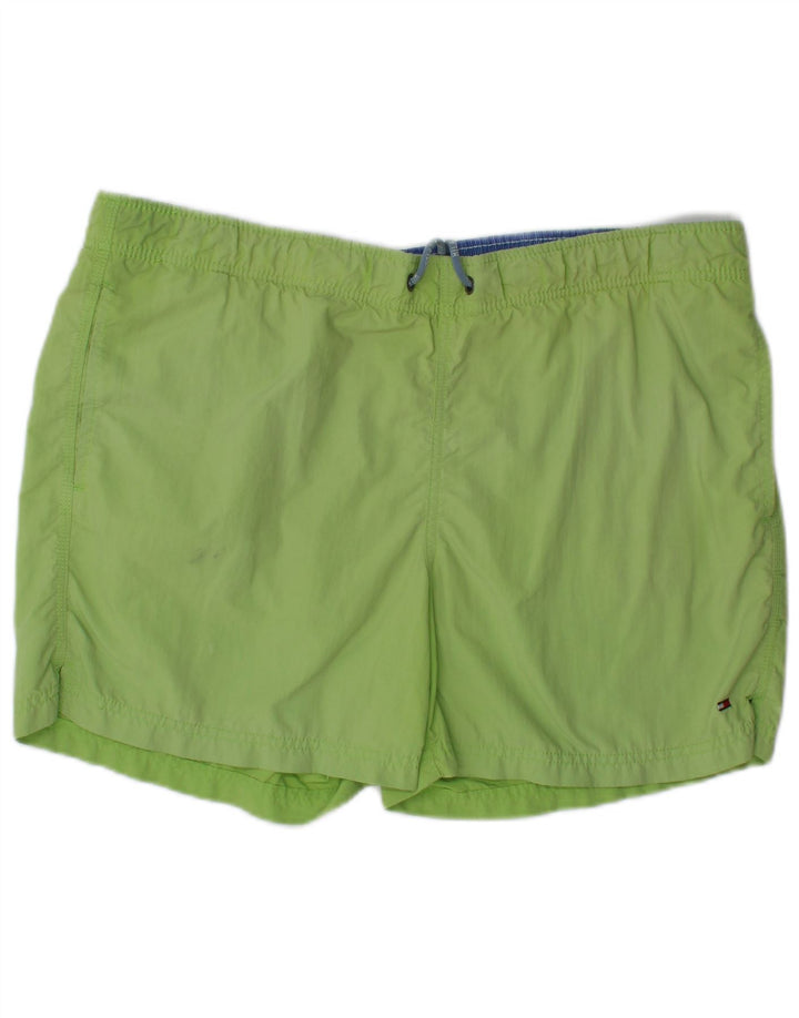 Shorts de natação masculino Tommy Hilfiger poliéster verde médio
