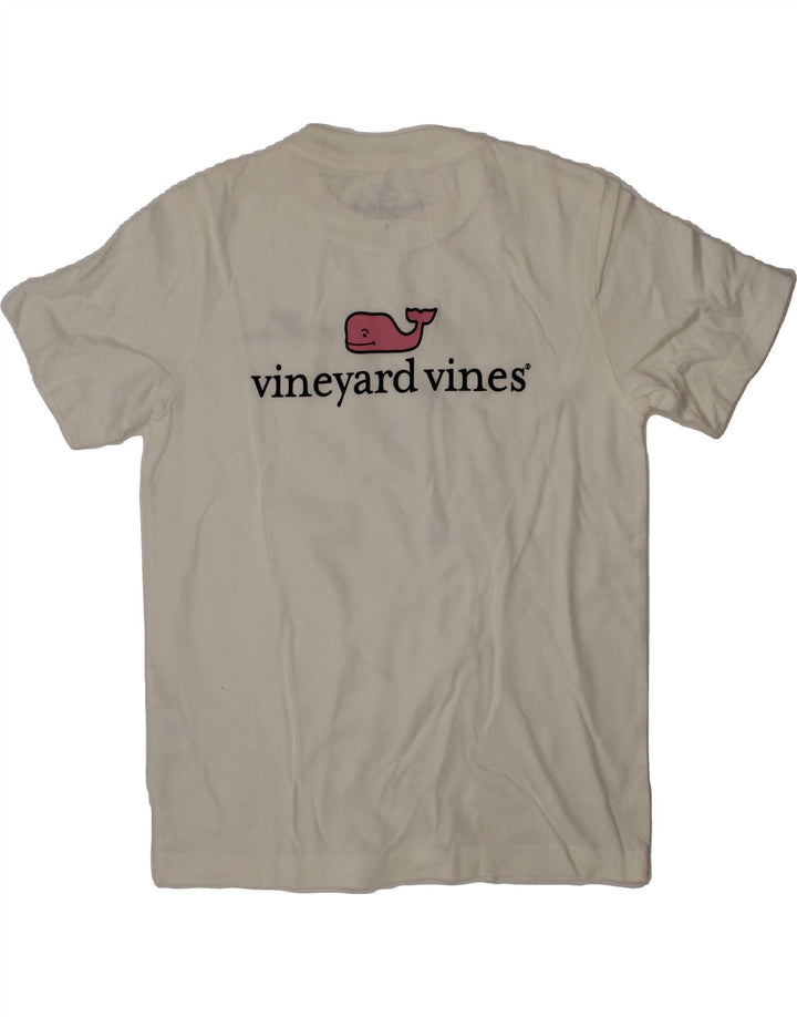 VINEYARD VINES Girls Graphic T-Shirt Top 5-6 Years Off White Cotton Vintage Vineyard Vines and Second-Hand Vineyard Vines from Messina Hembry 