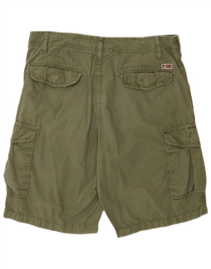 Shorts cargo masculino Napapijri W31 algodão verde médio