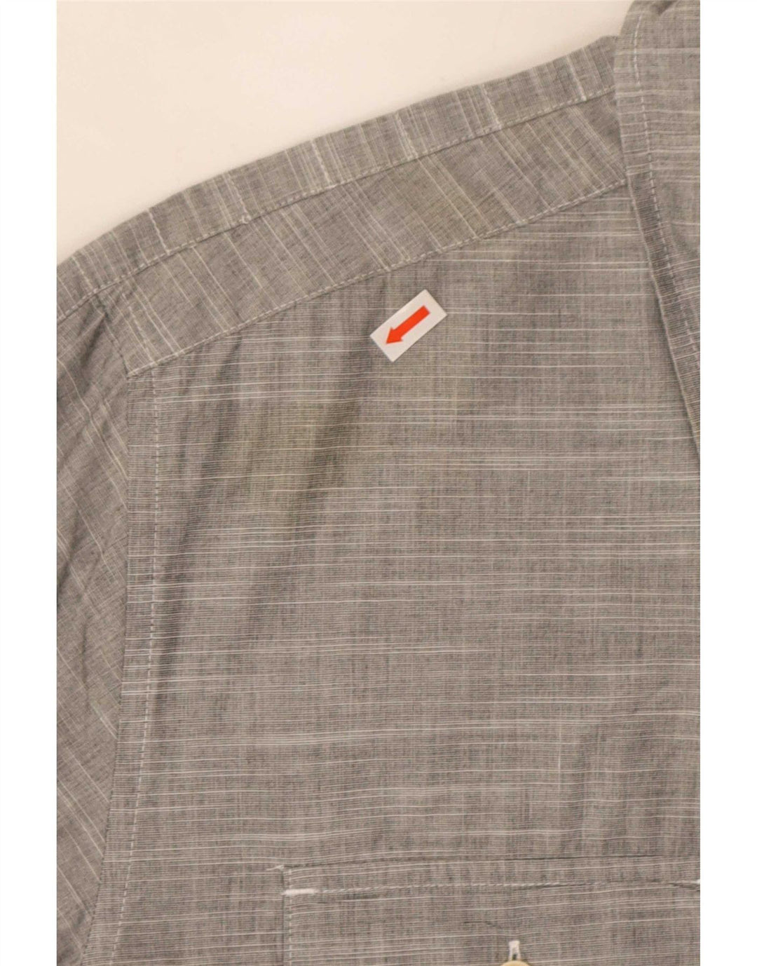 Camisa masculina Quiksilver XL algodão listrado cinza