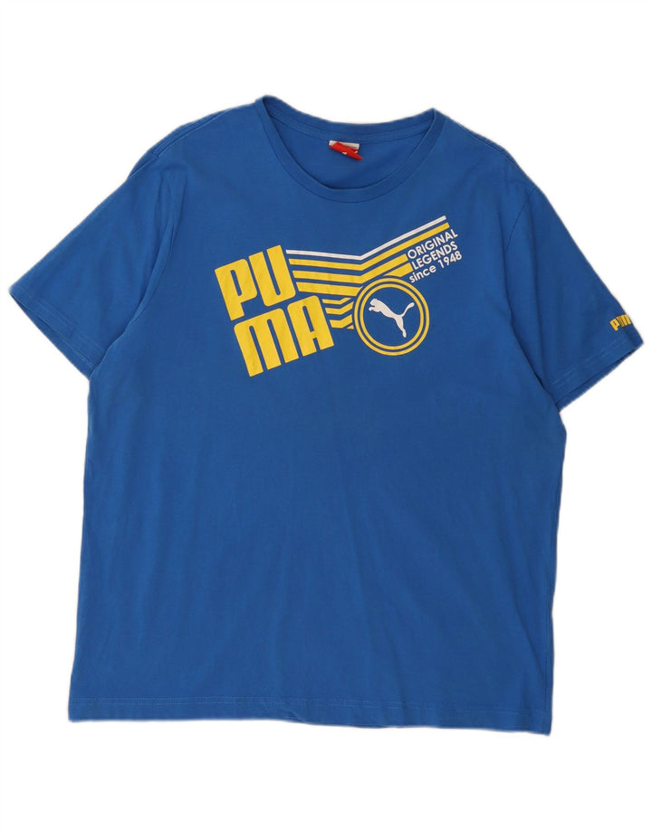 Camiseta gráfica masculina PUMA XL azul