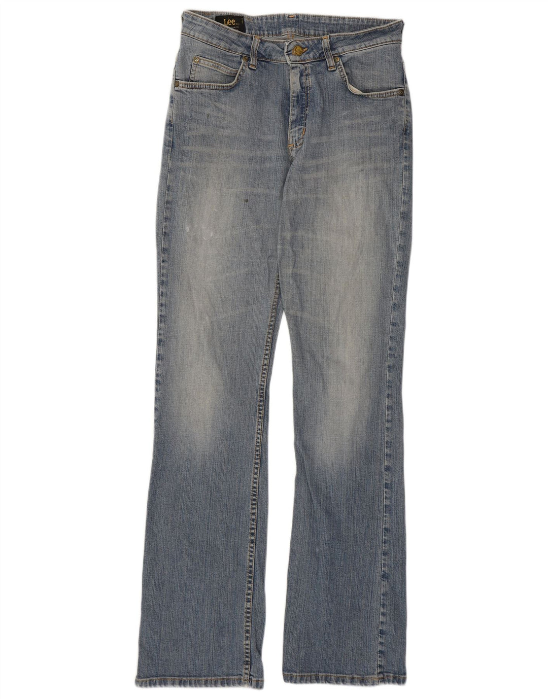 Lee Womens Cameron Bootcut Jeans W28 L33 Azul Algodão