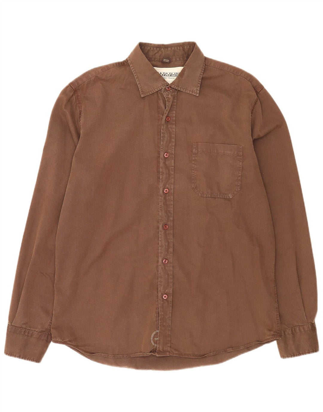 Camisa gráfica masculina Napapijri XL algodão marrom
