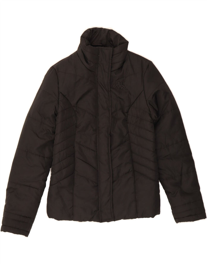 KAPPA Womens Padded Jacket UK 10 Small Black Vintage Kappa and Second-Hand Kappa from Messina Hembry 