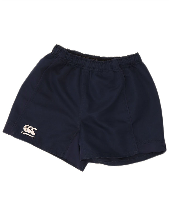 Shorts esportivos masculinos Canterbury poliéster azul marinho médio