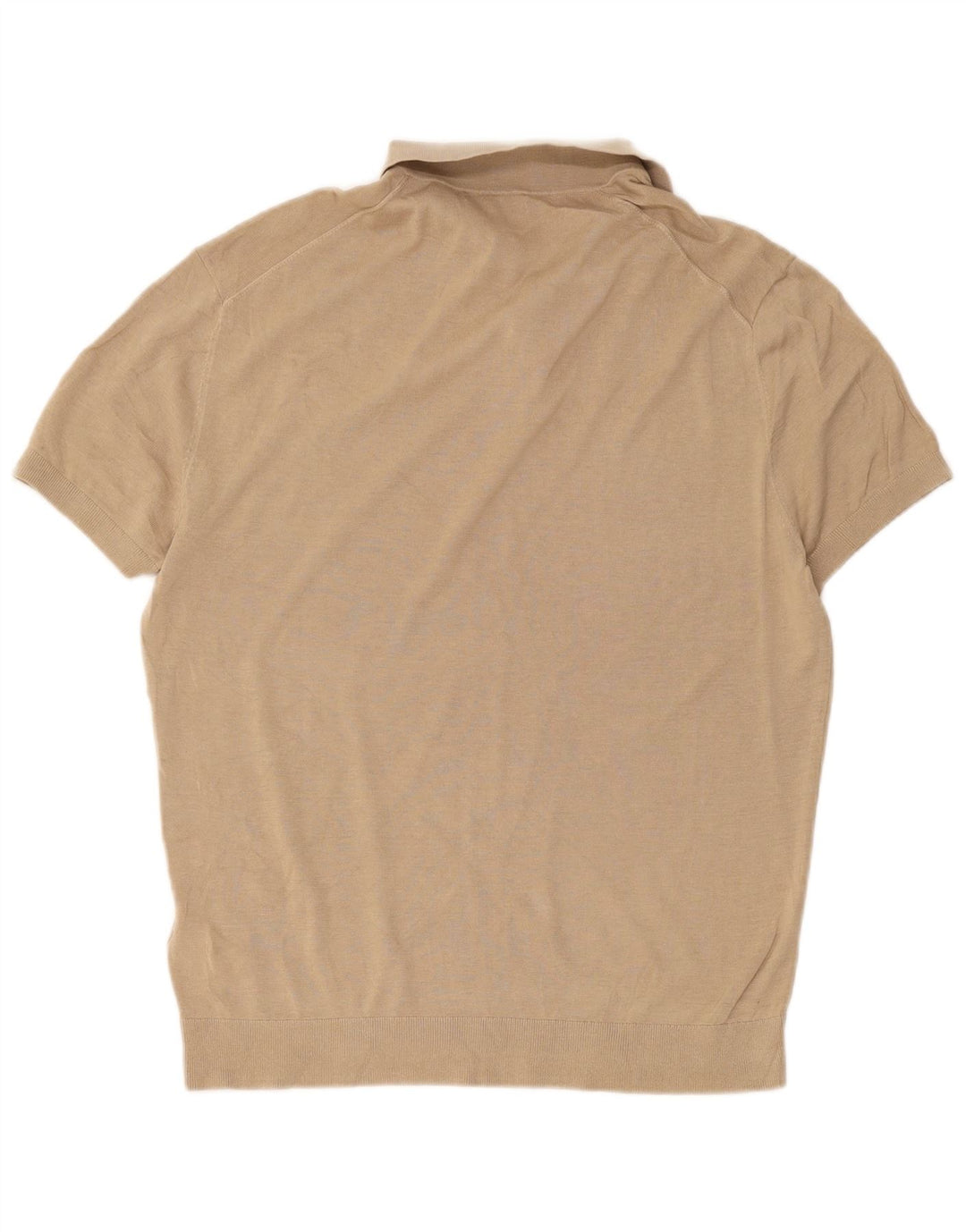 Camisa polo masculina Zara grande algodão bege
