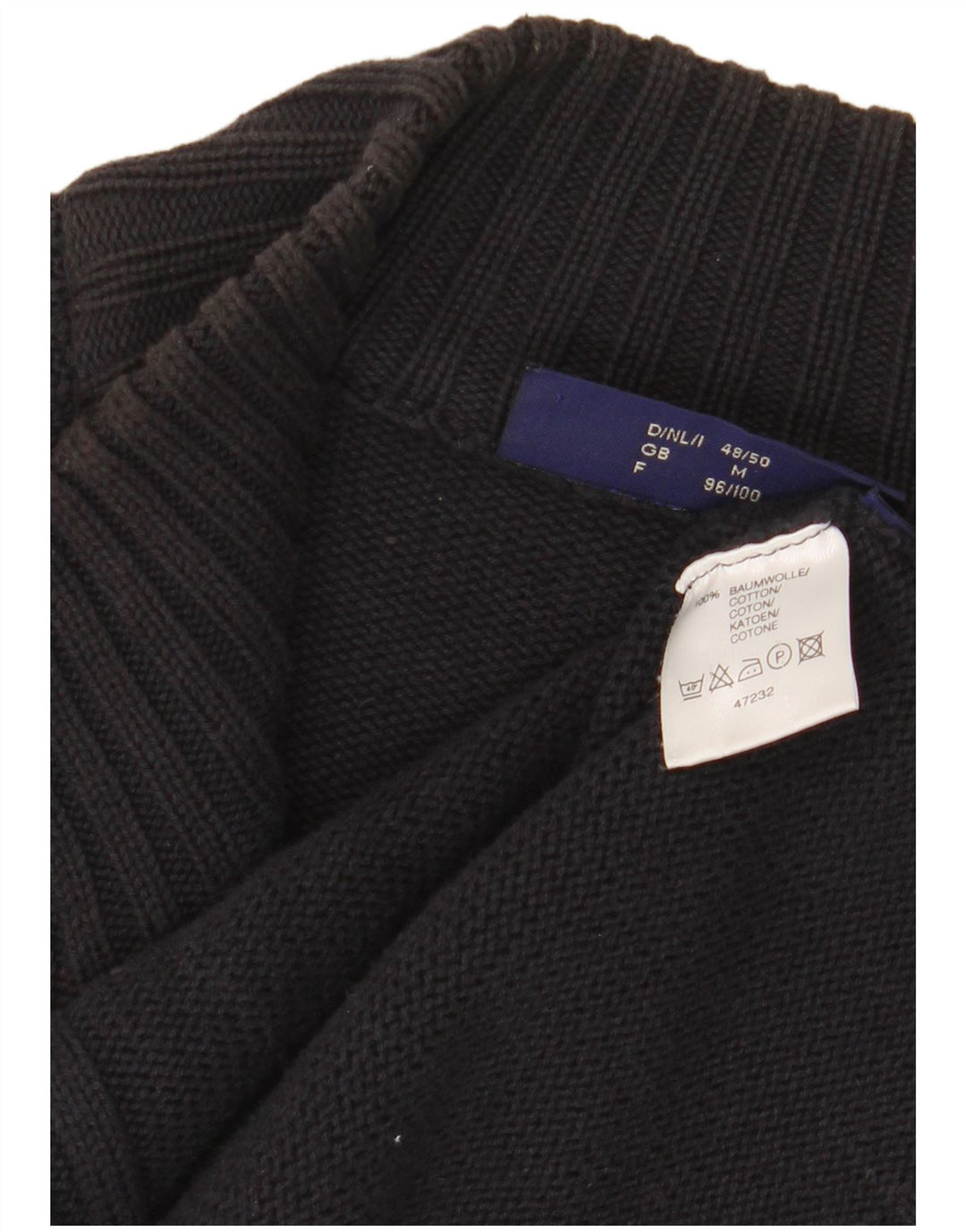 Suéter cardigã masculino COTTON REPUBLIC algodão azul marinho médio