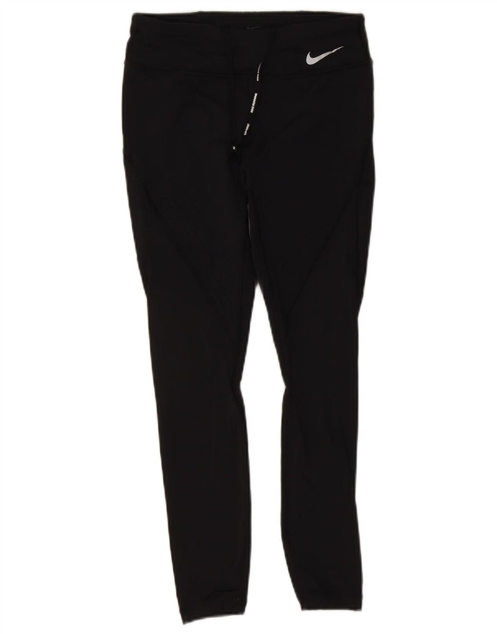 Leggings Nike Dri Fit Feminina UK 8 Pequenas Nylon Pretas