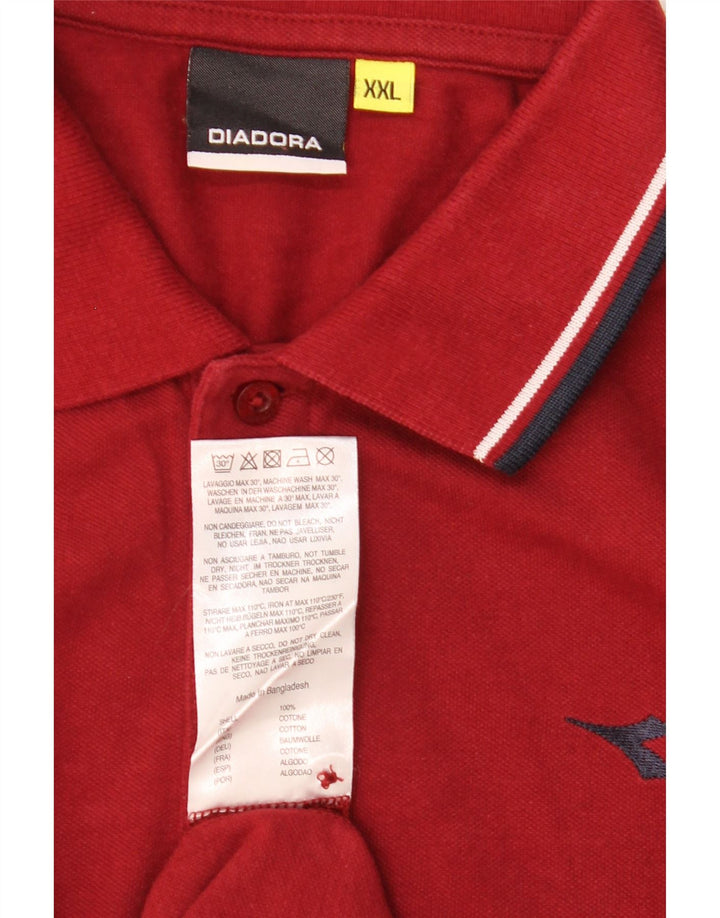 Camisa polo masculina DIADORA 2XL algodão marrom