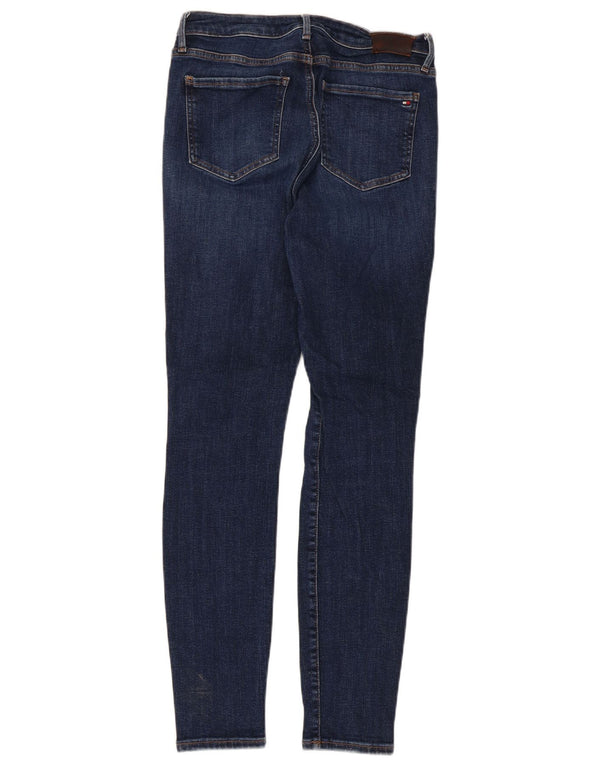 Tommy Hilfiger Feminino Como Skinny Jeans W29 L30 Azul Marinho Algodão