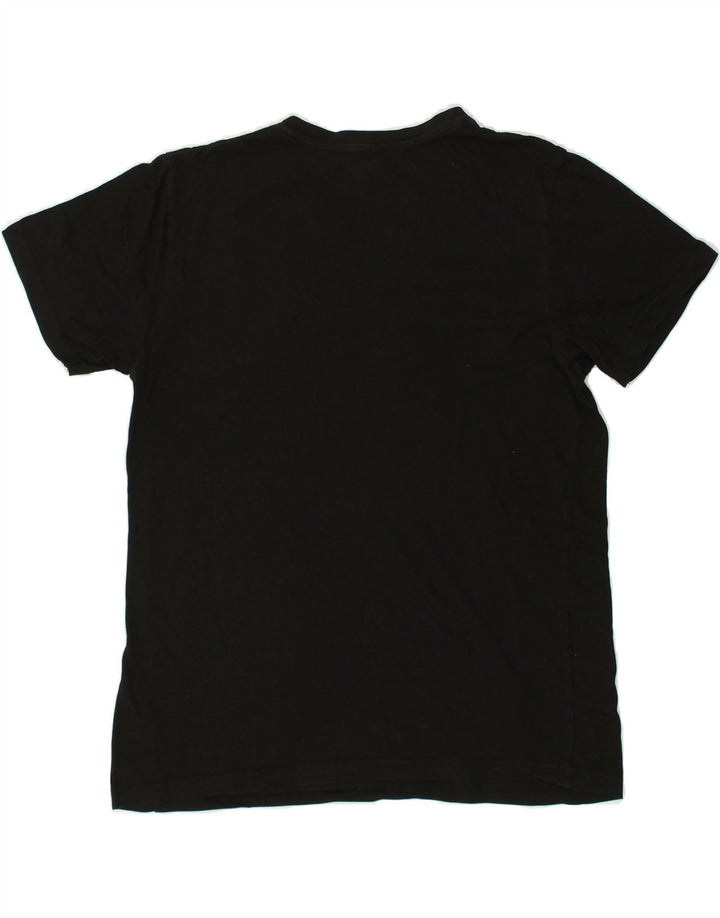 KAPPA Mens T-Shirt Top Medium Black Cotton | Vintage Kappa | Thrift | Second-Hand Kappa | Used Clothing | Messina Hembry 