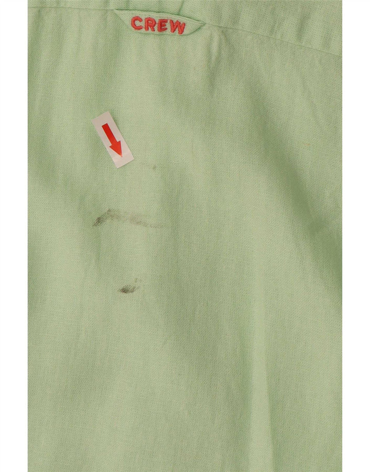 Camisa masculina Crew Clothing linho verde médio
