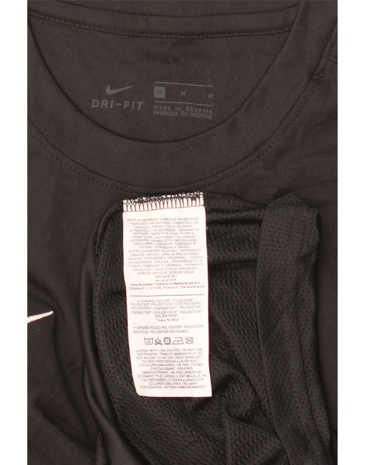 Nike Mens Dri Fit Top Manga Longa Médio Poliéster Preto