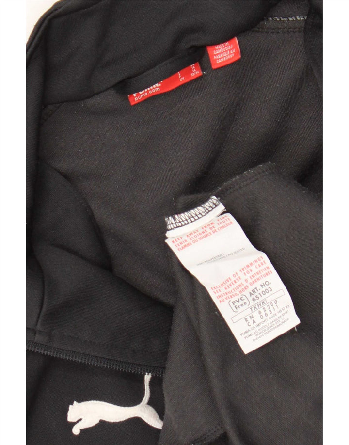 Jaqueta Puma Boys Graphic Tracksuit Top 13-14 Anos Poliéster Preto