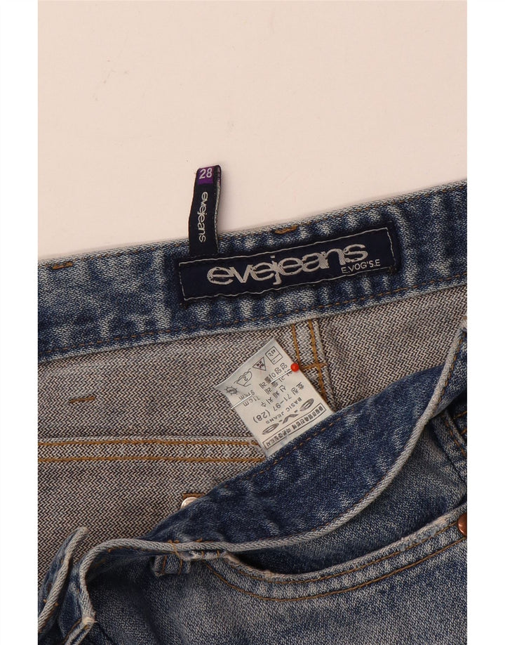 Jeans retos femininos vintage W28 L27 azul