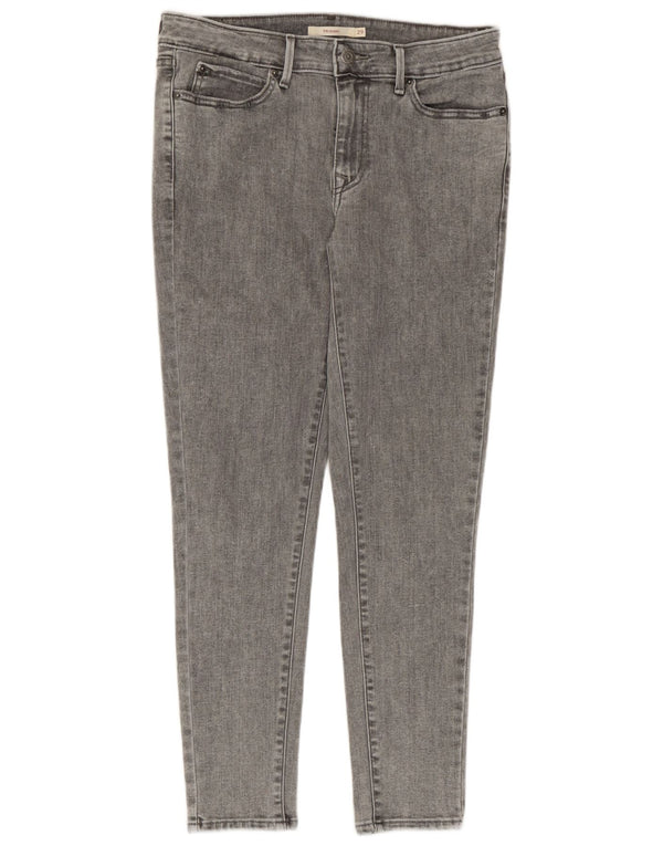 Calça jeans feminina Levi's 711 skinny W29 L28 cinza algodão