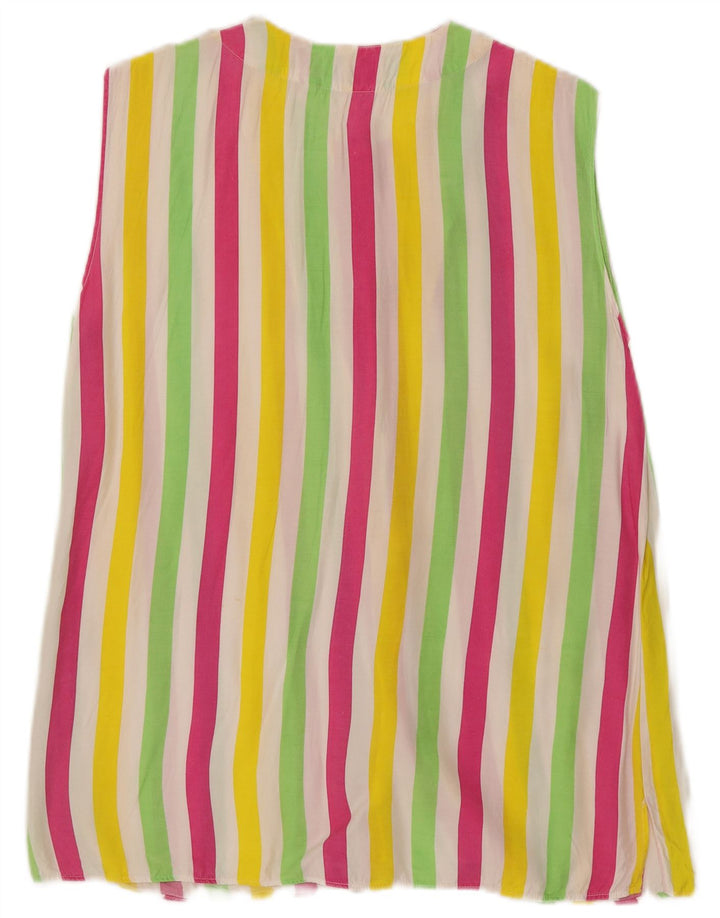 Blusa feminina Enara Camice UK 14 listrada multicolorida média