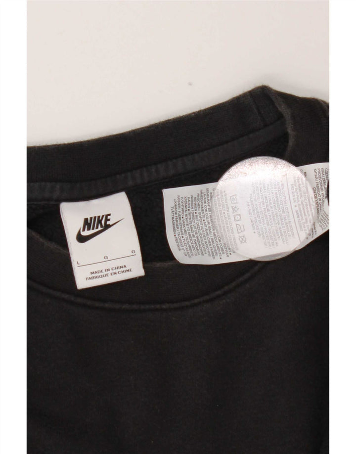 Nike moletom masculino jumper grande algodão preto