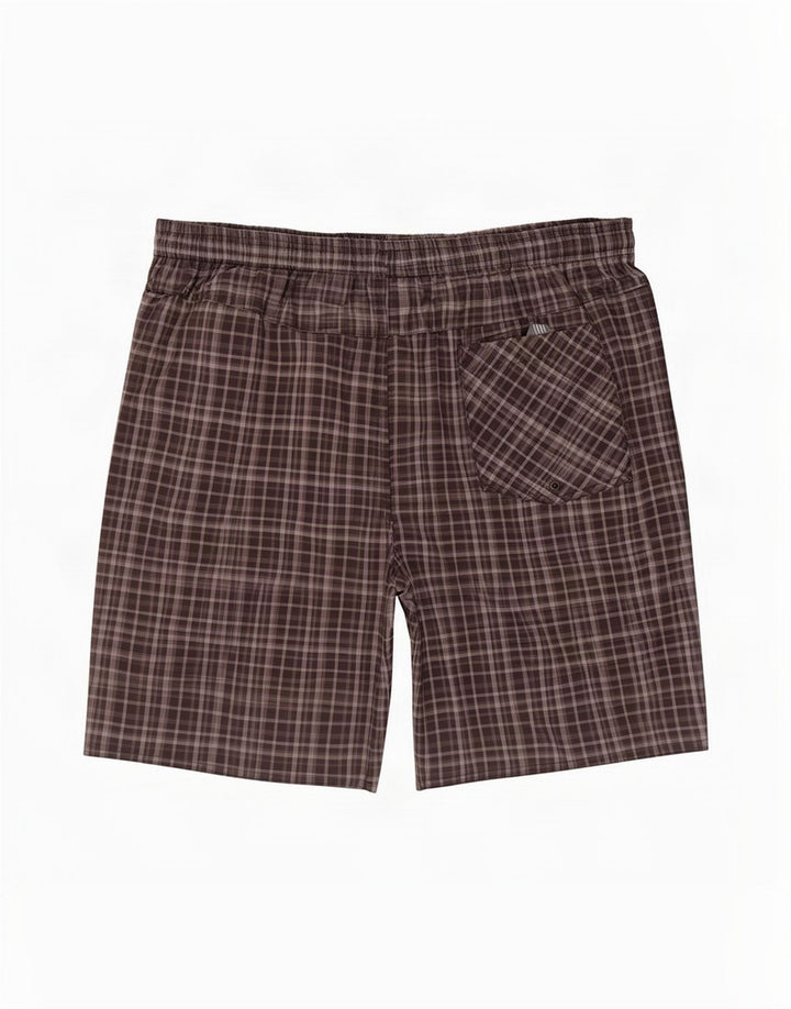 Shorts de natação masculino Adidas XL preto xadrez poliéster