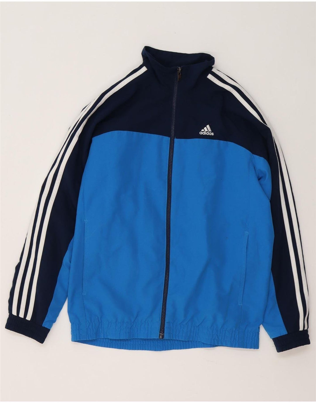 Jaqueta Adidas Menino Climalite Treino Top 13-14 Anos Azul Colorblock
