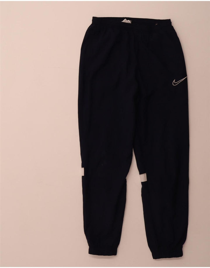 Calça de treino masculina NIKE Dri Fit joggers pequena azul marinho poliéster