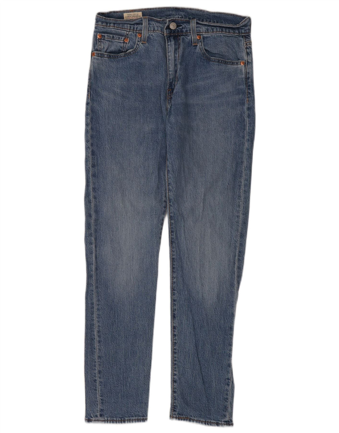 Calça jeans feminina Levi's 512 Slim Tapered W30 L30 azul algodão