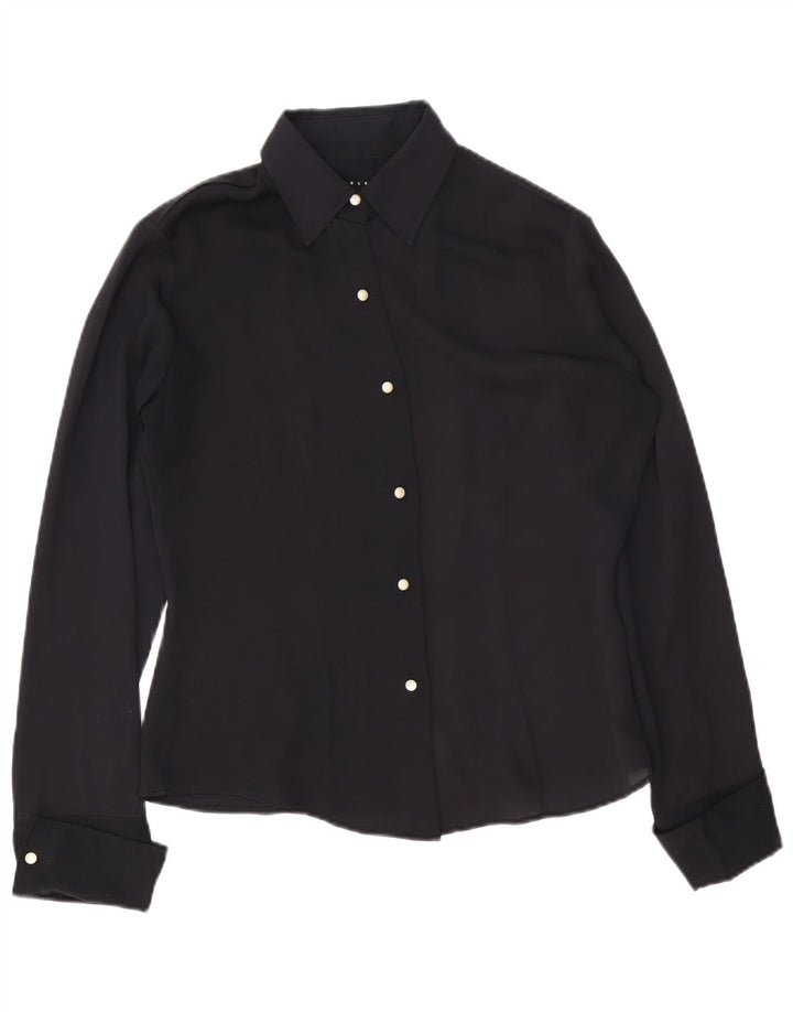 Blusa feminina Sisley UK 14 grande preta