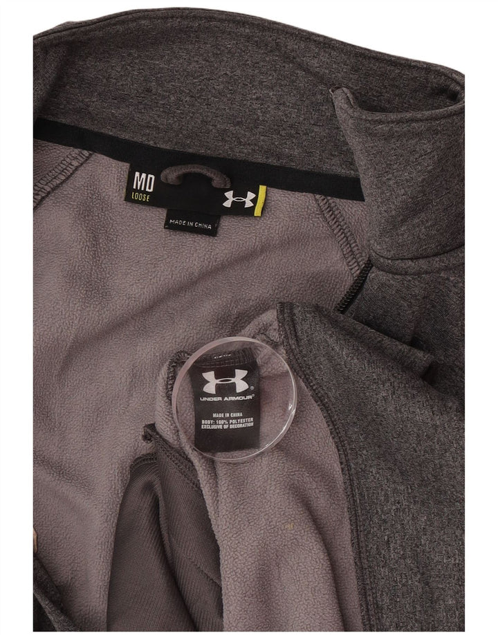 Under Armour Mens Graphic Tracksuit Top Jaqueta Poliéster Cinza Médio