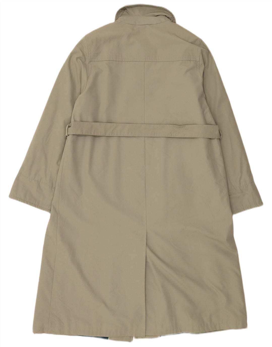 Casaco impermeável feminino vintage UK 16 grande cáqui