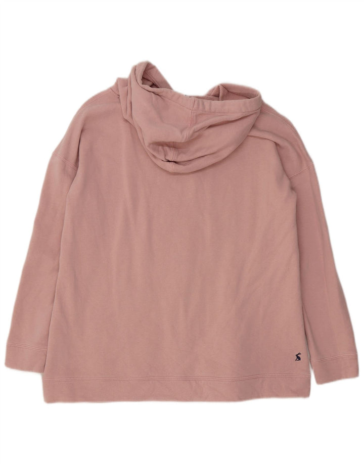 Suéter com capuz grande Joules feminino Reino Unido 10 algodão rosa pequeno