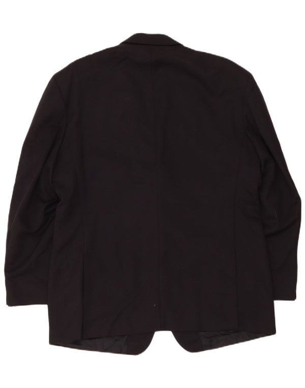 Jaqueta blazer masculina Marks & Spencer St. Michael 2 botões Reino Unido 44 XL preta
