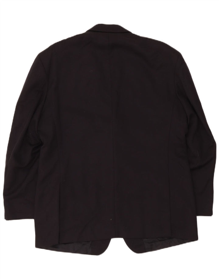 Jaqueta blazer masculina Marks & Spencer St. Michael 2 botões Reino Unido 44 XL preta