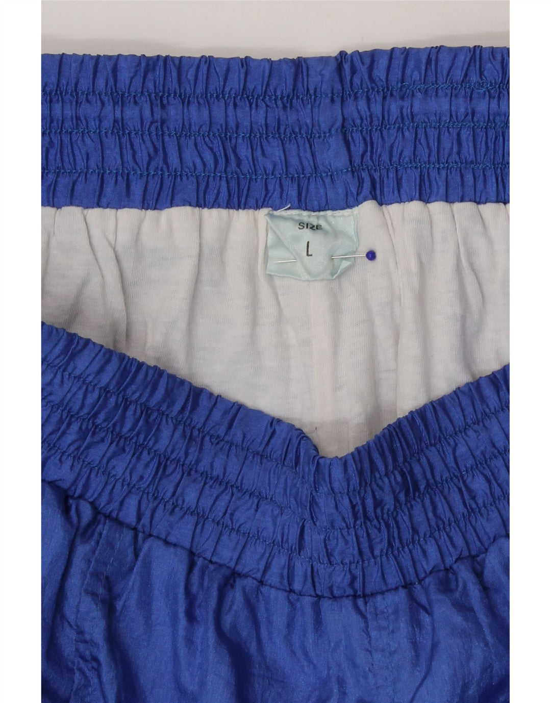 Calça de treino masculina vintage joggers grande poliamida azul