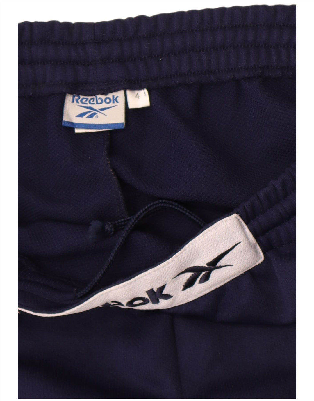 Calça de treino masculina Reebok Graphic grande poliéster azul marinho