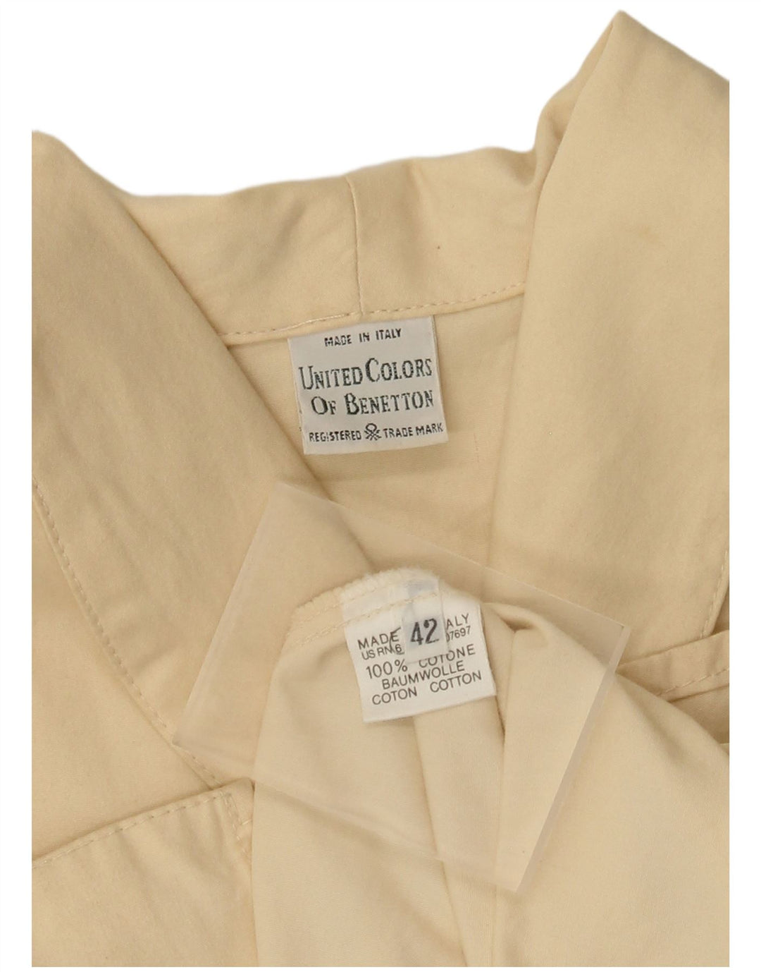 Sobretudo oversized feminino Benetton IT 42 algodão bege médio