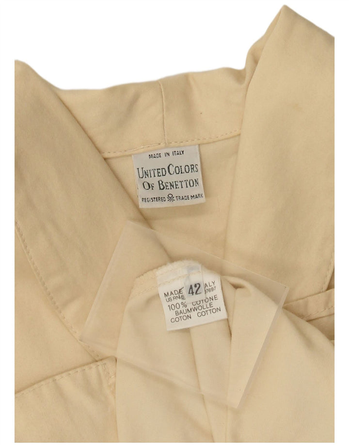 Sobretudo oversized feminino Benetton IT 42 algodão bege médio