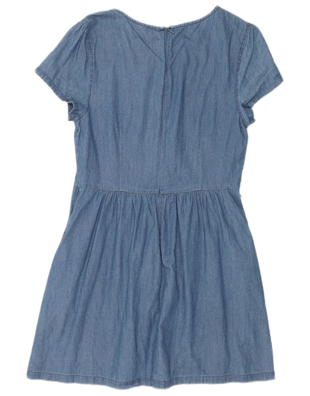 Vestido jeans feminino Oasis UK 14 algodão azul médio