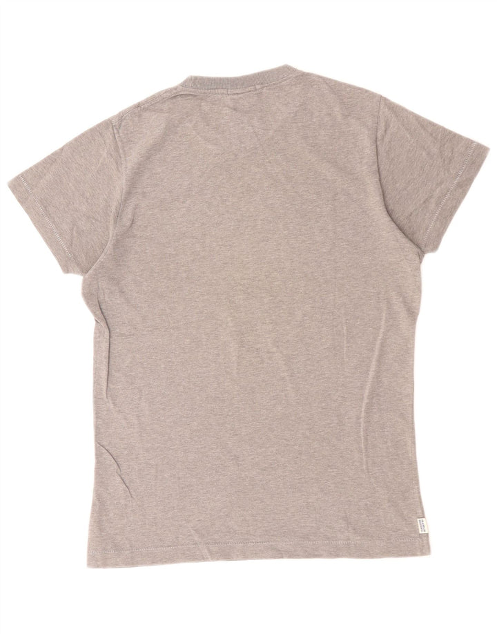 FRANKLIN & MARSHALL Camiseta masculina clássica gráfica top pequeno algodão cinza