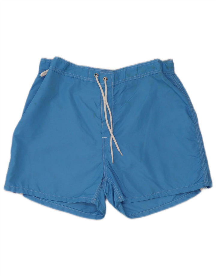 Shorts de natação masculino Sundek médio azul listrado nylon