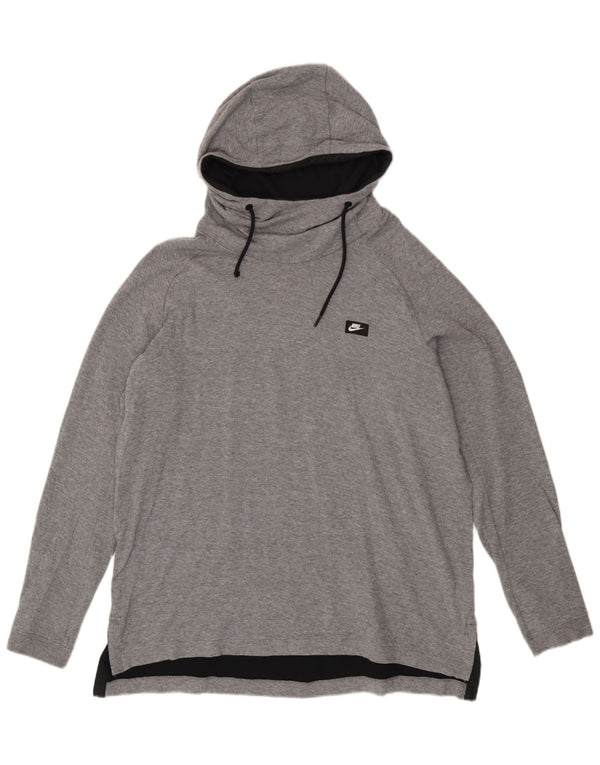 Jumper com capuz Nike feminino UK 18 XL cinza