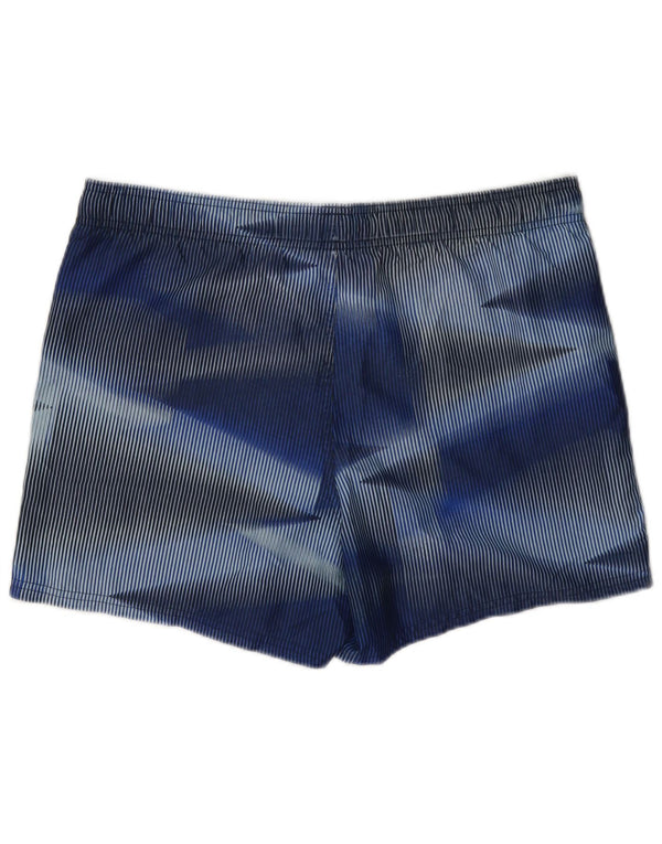 Shorts esportivos masculinos Nike listrado azul médio