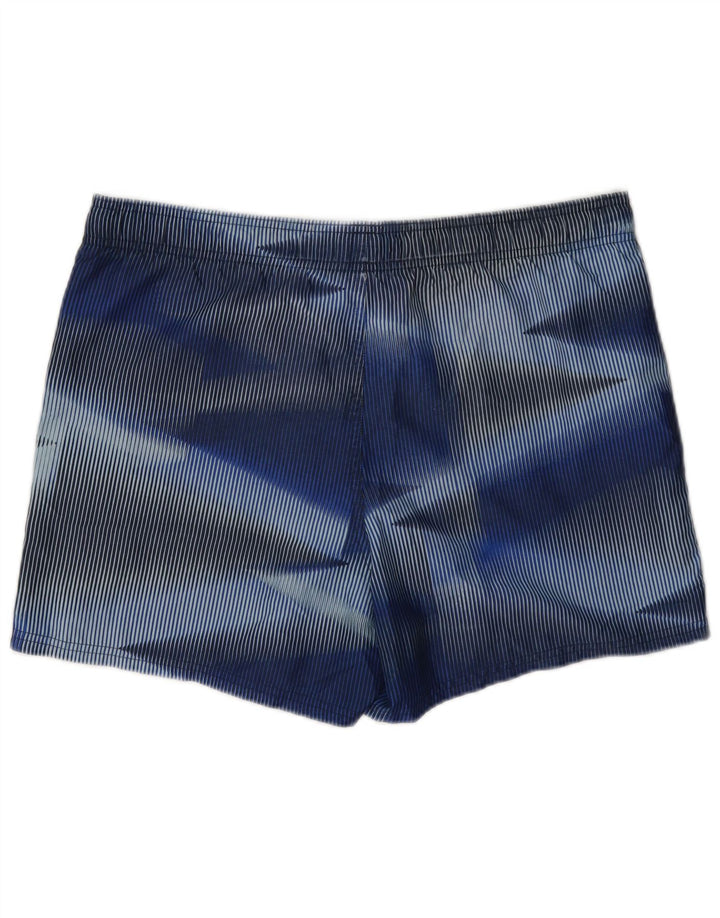Shorts esportivos masculinos Nike listrado azul médio