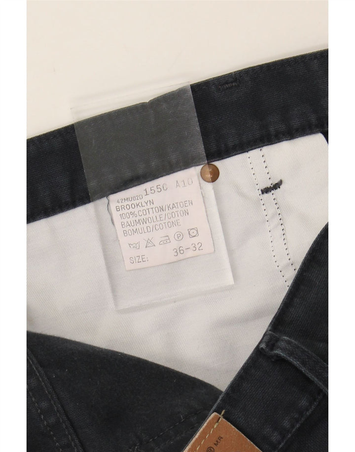 LEE Mens Straight Casual Trousers W36 L32 Navy Blue Cotton Vintage Lee and Second-Hand Lee from Messina Hembry 