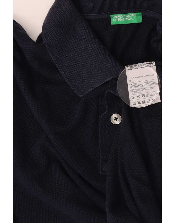 Polo masculino Benetton médio algodão azul marinho