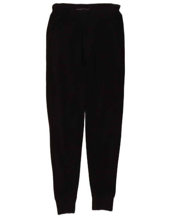 Zara Calça de treino masculina Joggers médio preto algodão